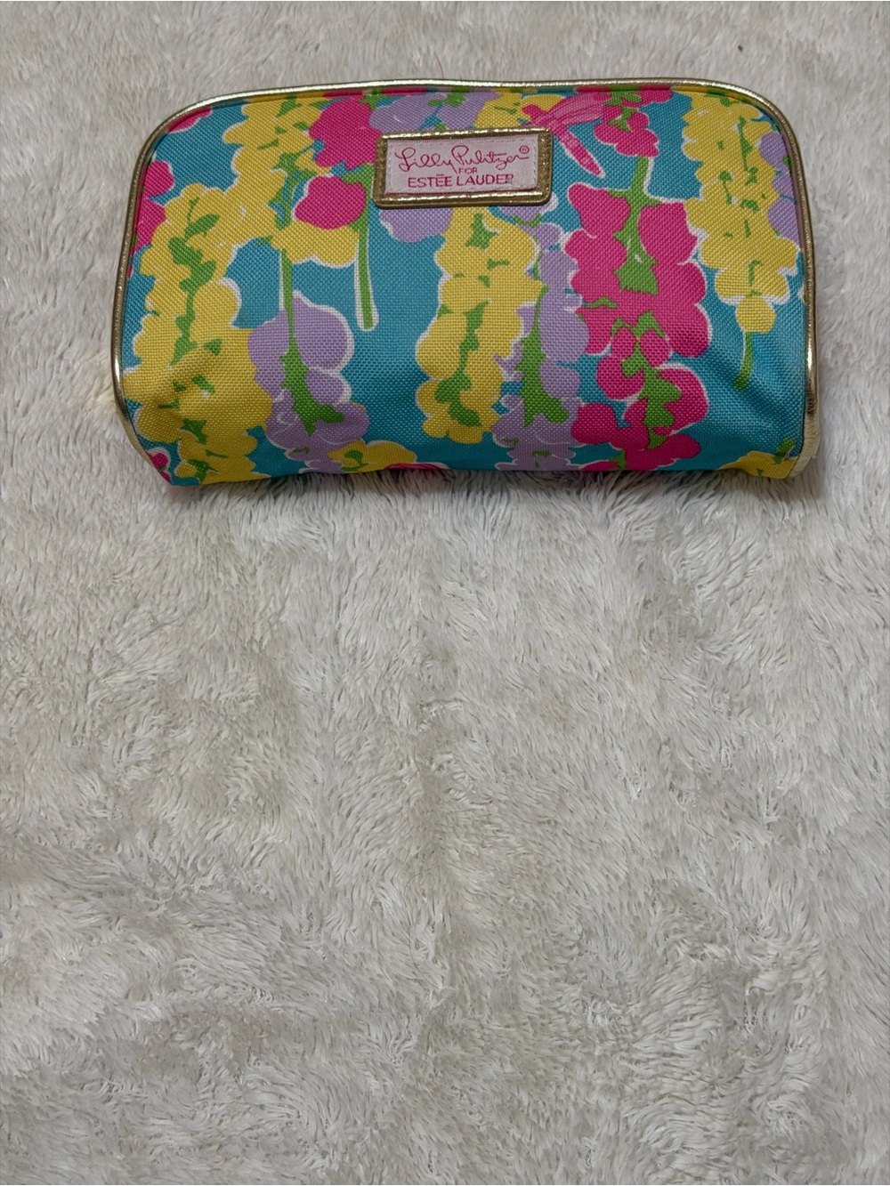 Lilly Pulitzer Estée Lauder Make up Bag Bright Vibrant Floral Print
